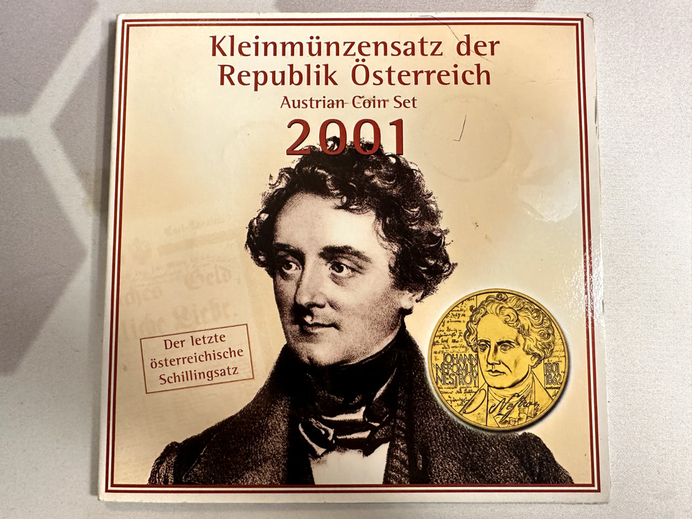 Austria 2001 6 Piece Mint Set