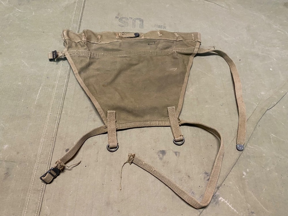 ORIGINAL WWII US ARMY M1928 HAVERSACK PACK TAIL