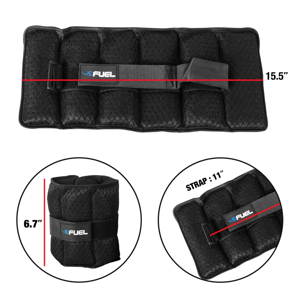10 lbs Adjustable Arm Leg Weights Wrist Ankle Exercise Gym Workout Training