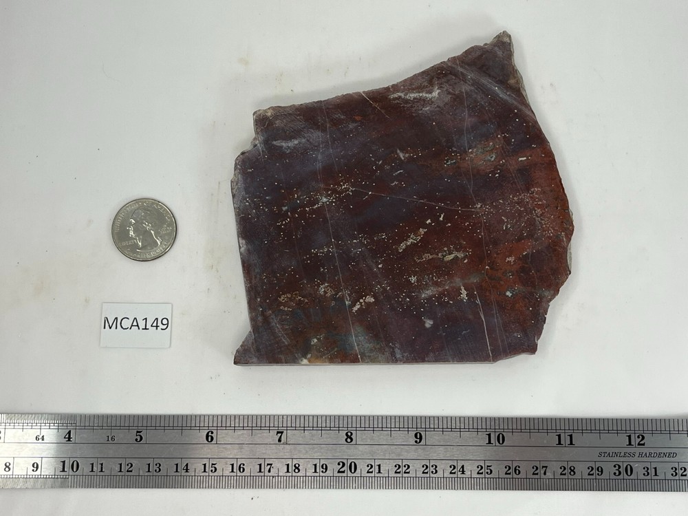 Large Cathedral Raspberry Agate Slab Cabbing Lapidary Combo Ship Avail
