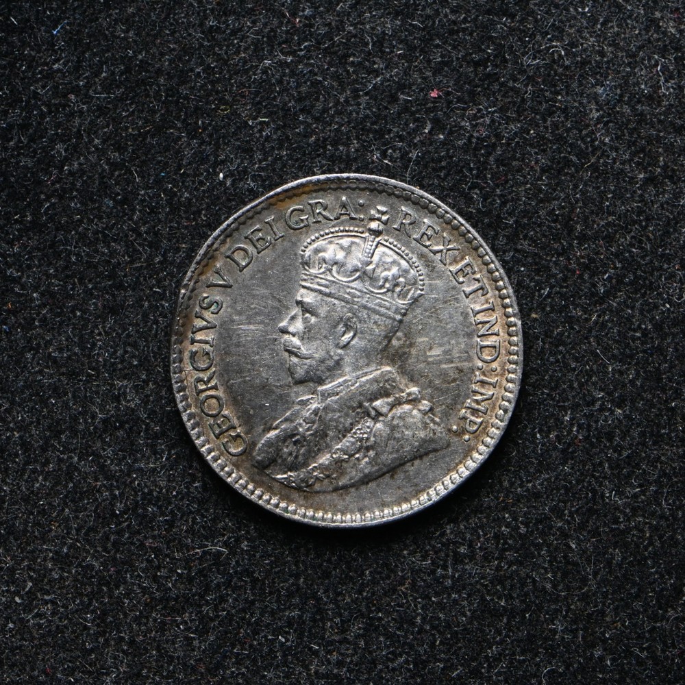 1918 Canada Five Cents Silver Toned AU++ (cn15966)
