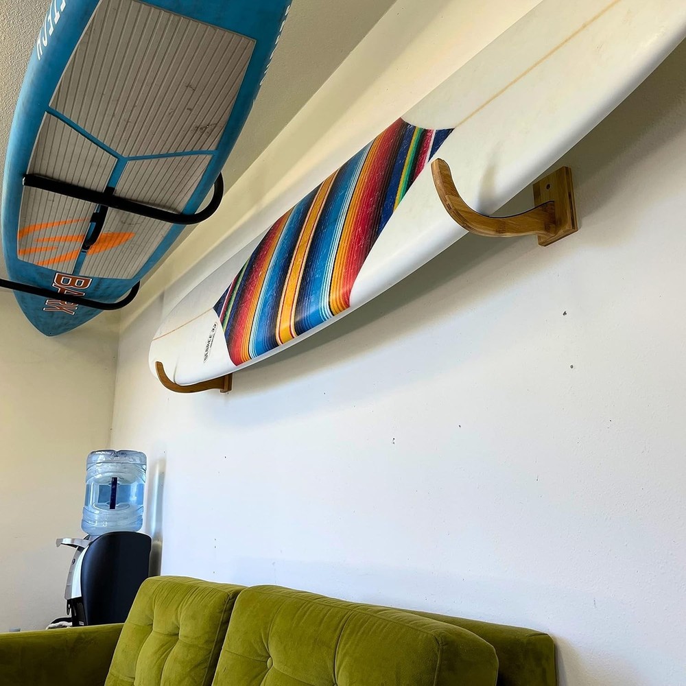 Scratch & Weather Resistant Surfboard Wall Rack - Perfect for Longboards