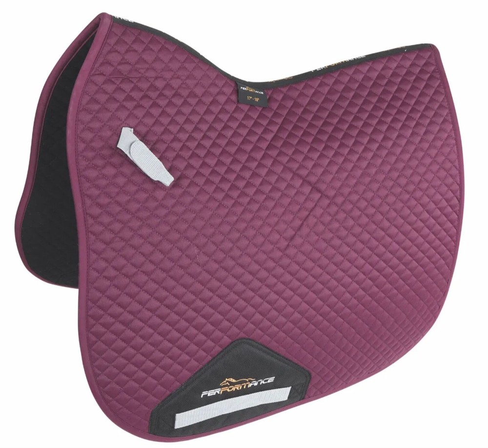 Shires Performance Dressage Saddle Pad-Plum-17-18"
