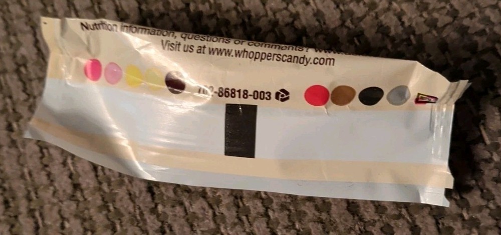 Rare UnOpened Empty Whoppers Candy Wrapper