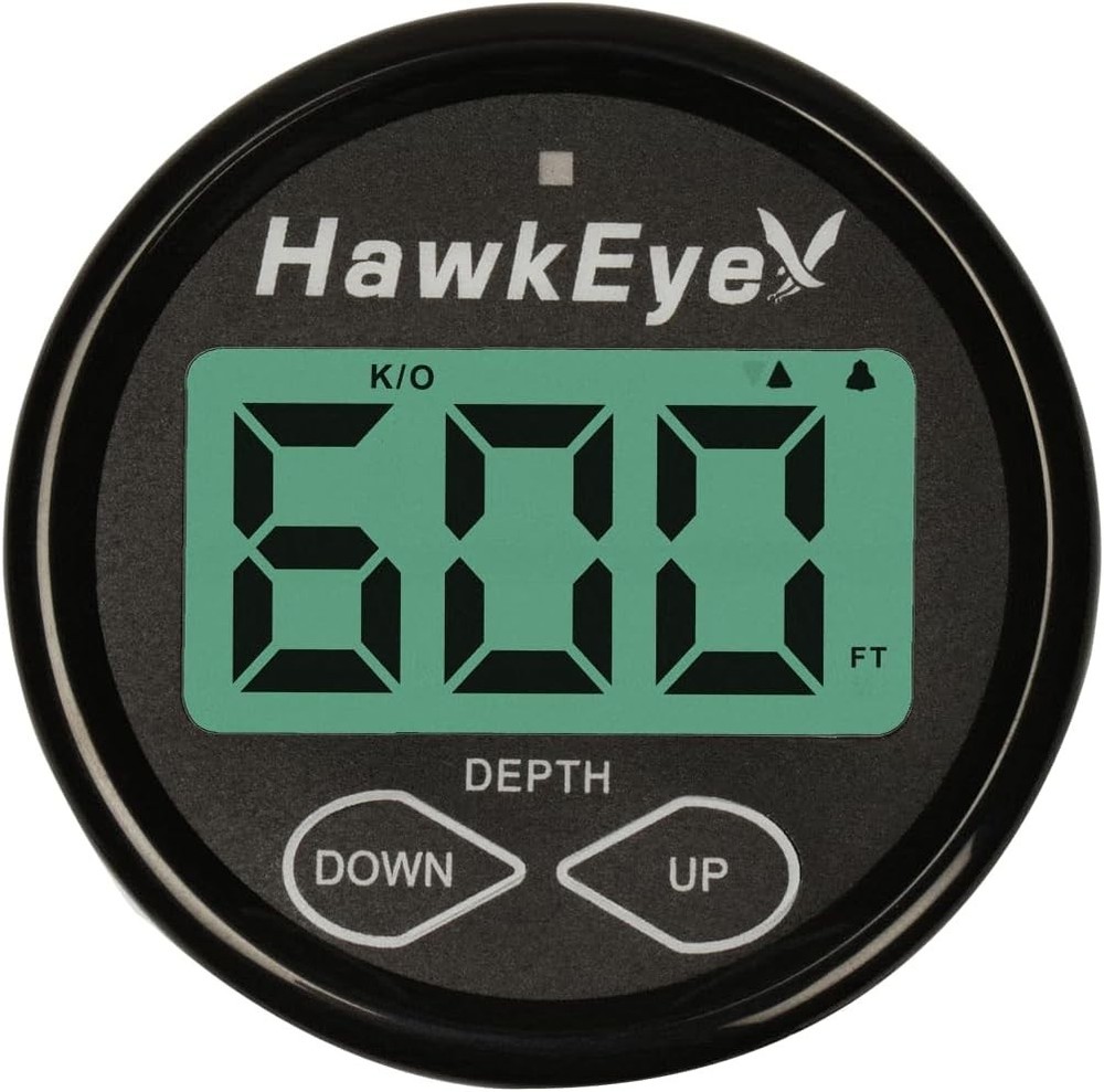 Boat Mount Depth Finder with No Glare LCD Display & Advanced Warning System