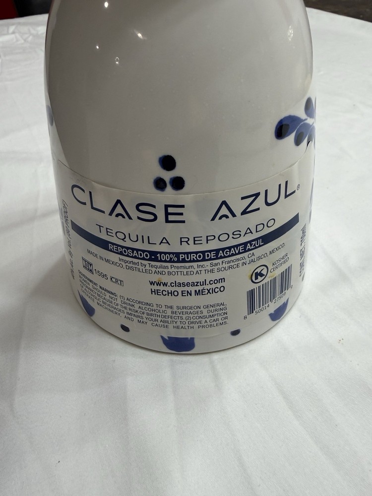 Chase Azul Tequila Bottle (empty) 750ml
