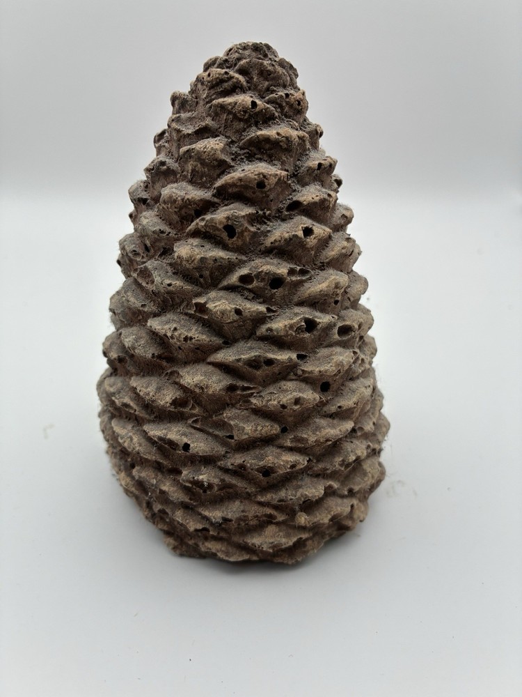 Ceramic Pine cones gas log fireplaces.