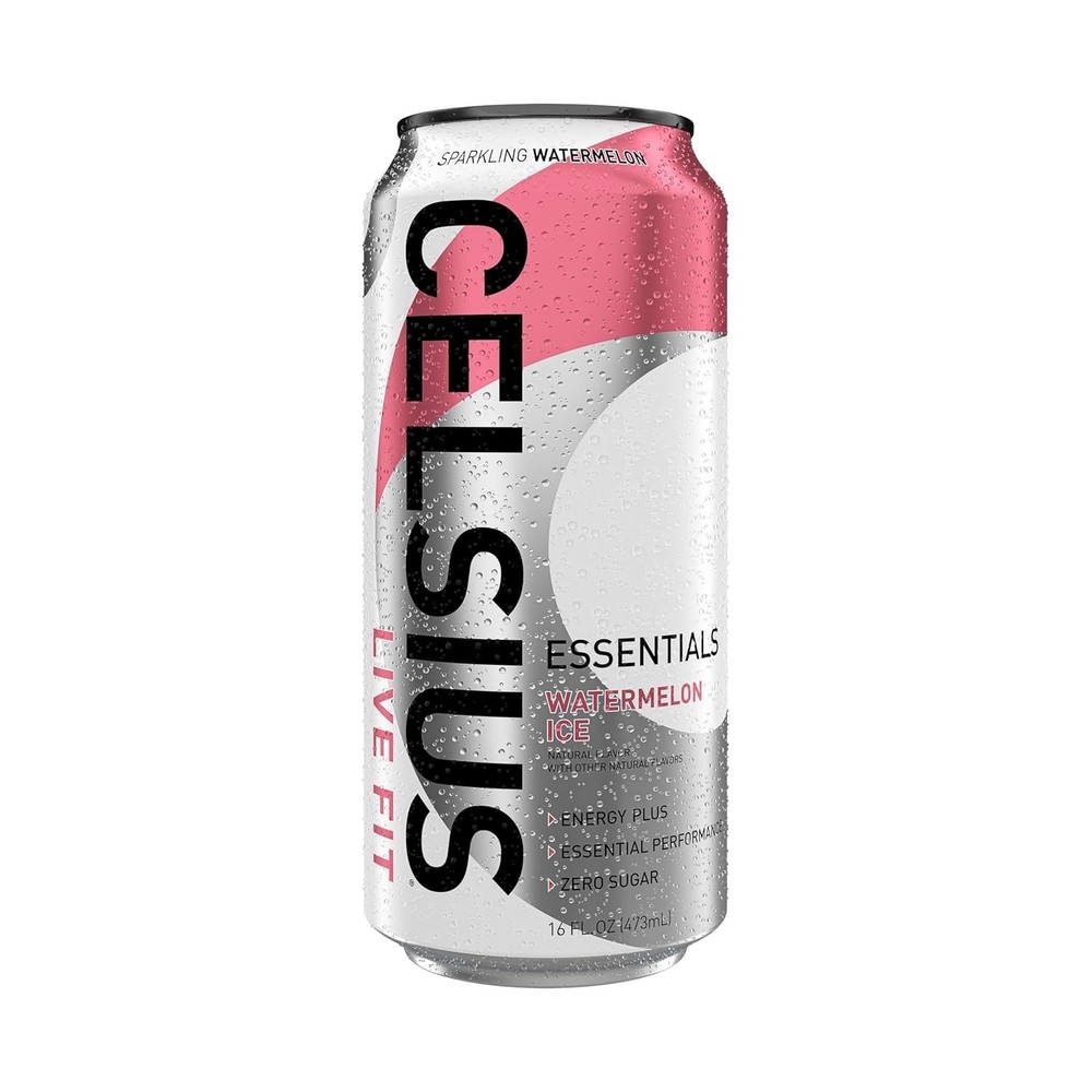 Unlock Your Potential: ESSENTIALS Sparkling Watermelon Ice 12-Pack Energy Drink