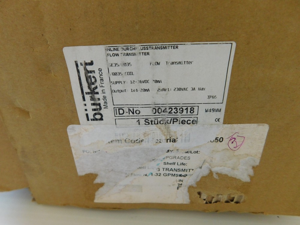 BURKERT SE35/8035 FLOW CONTROL (PQY159)