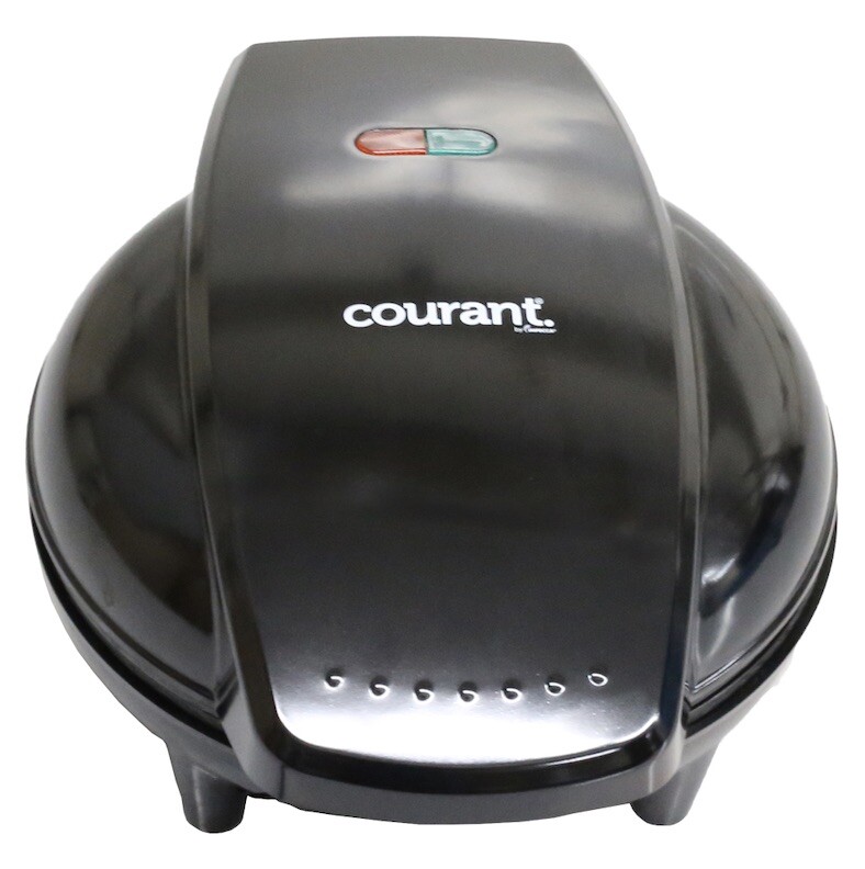 Courant Mini 7 Donuts Maker, Cool Touch housing, 750W, Non-stick Surface- Black