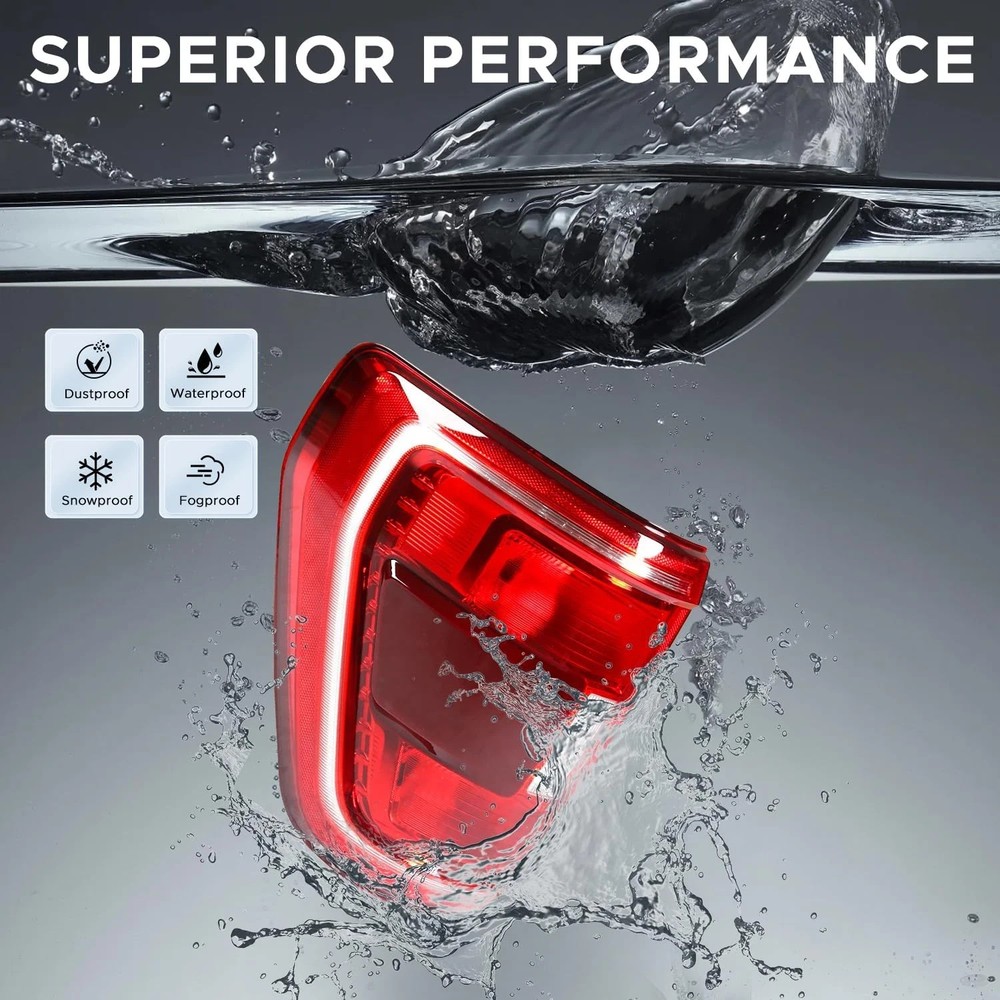 Halogen Tail Light Assembly with Blind Spot Compatible with 2021 2022 2023 Ford