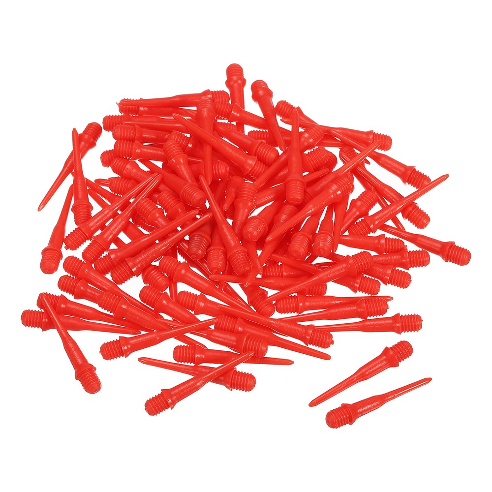 Plastic Dart Tips, 50 Pack 2BA Thread Soft Dart Tips Dart Accessories, Red