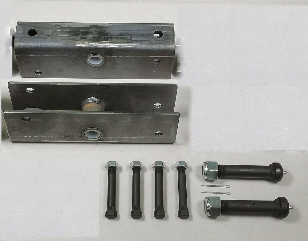 2) Trailer Suspension Rebuilt Kit for 2" wide Slipper Spring 12" Equalizer Bolts