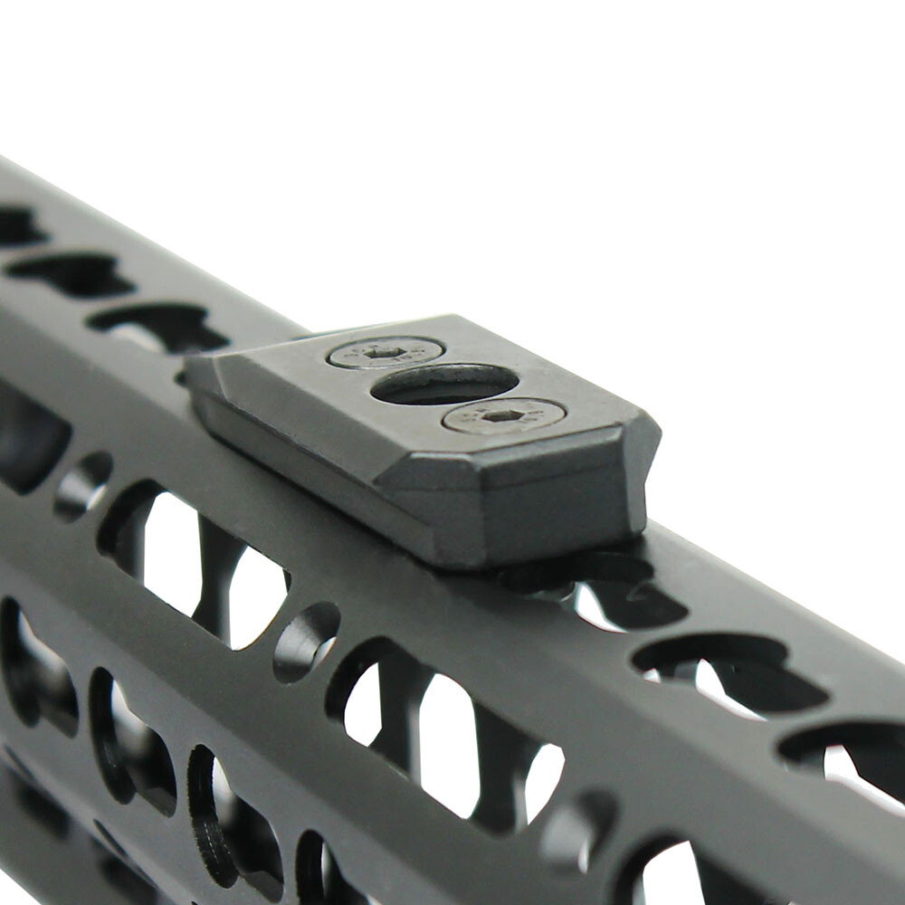 Tactical QD KEYMOD Sling Swivel Mount / Rail Section - Push Button Steel