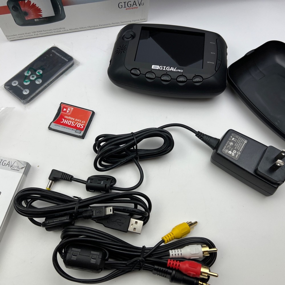 JOBO GIGA VU Extreme Mobile Photo PC 80GB GVX080 Real RAW File Decoding