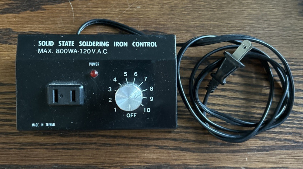 Solid State Soldering Iron Temperature Control Tested-Works Made in Taiwan