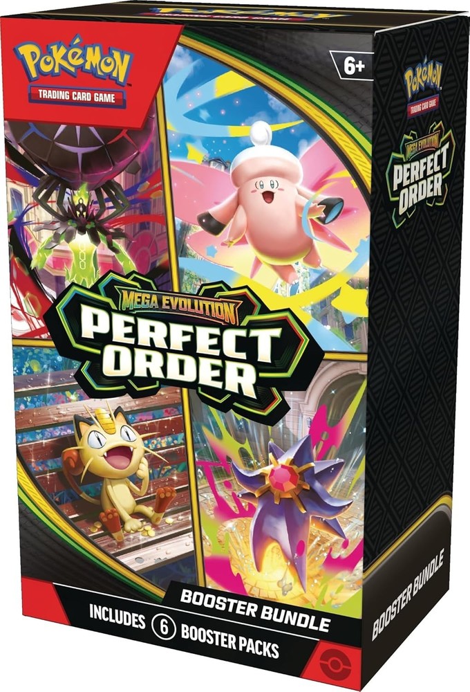Pokémon TCG: Mega Evolution-Perfect Order Booster Bundle (6 Packs) New Sealed