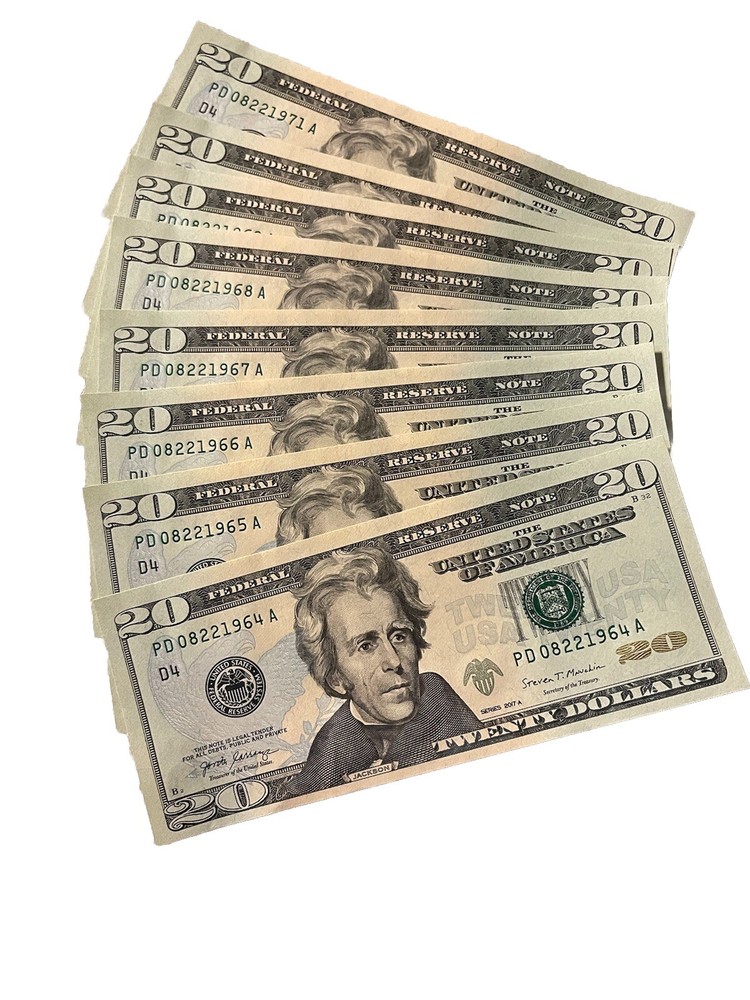 ***August 22 sequential $20 Birthday Notes 1964 Thru 1971 (8 Notes Total)***