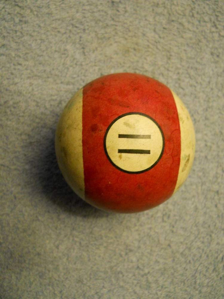 Vintage Clay Billiard Ball - #11