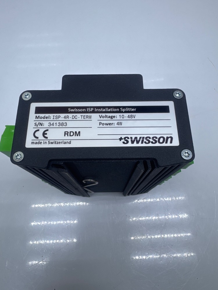SWISSON ISP-4R-DC-TERM 4-PORT OPTICALLY ISOLATED DMX SPLITTER & RDM HUB