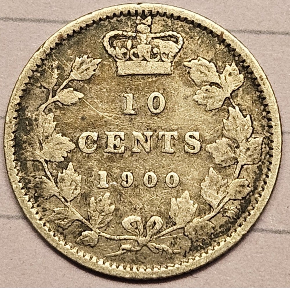 1900 Canada 10 Cents Silver - Beautiful Higher Grade