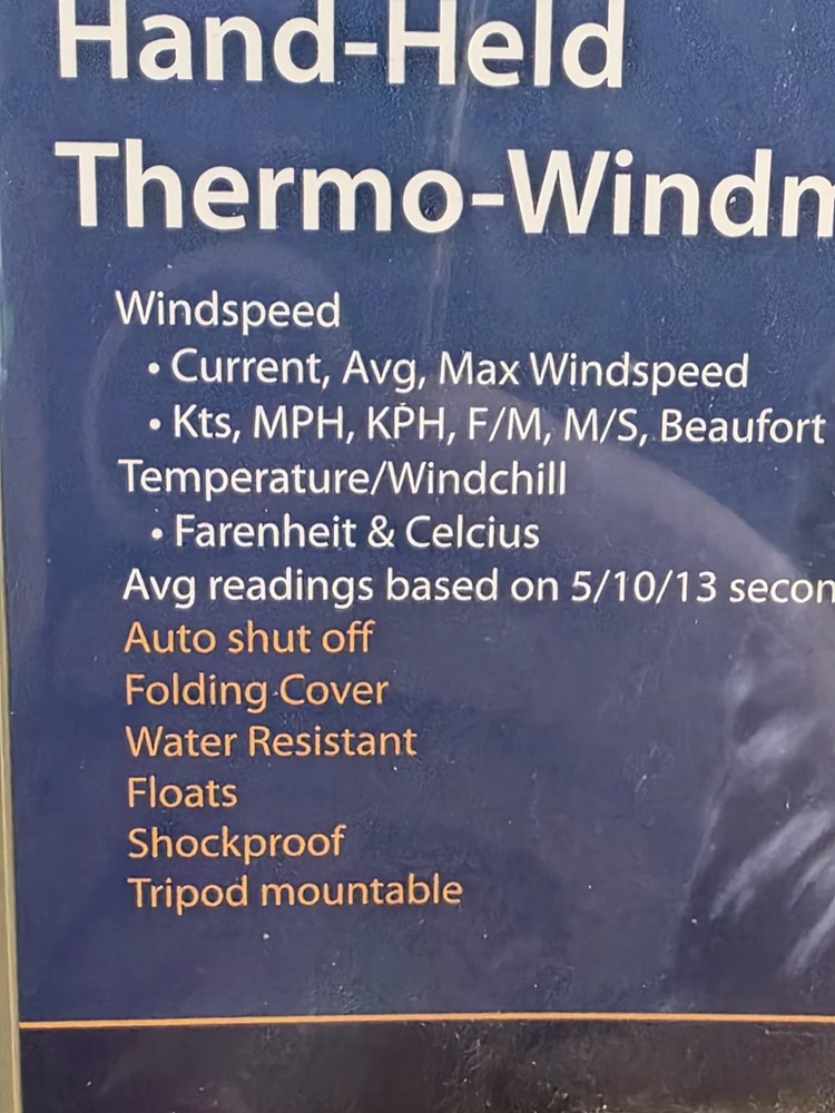 Skymate by Speedtech SM-18 Weather & Temperature Meter. See Notes