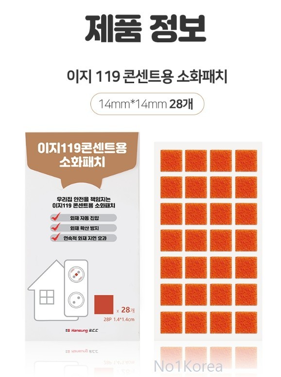 Fire Extinguishing Sticker Patch for Outlet 28ea Safe Socket Multi Outlet