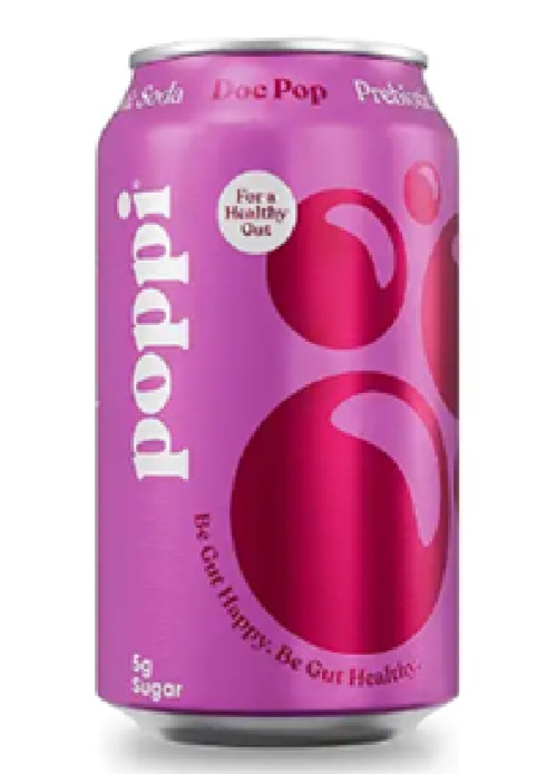 Poppi Sparkling Prebiotic Doc Pop, 12 Fl Oz single can
