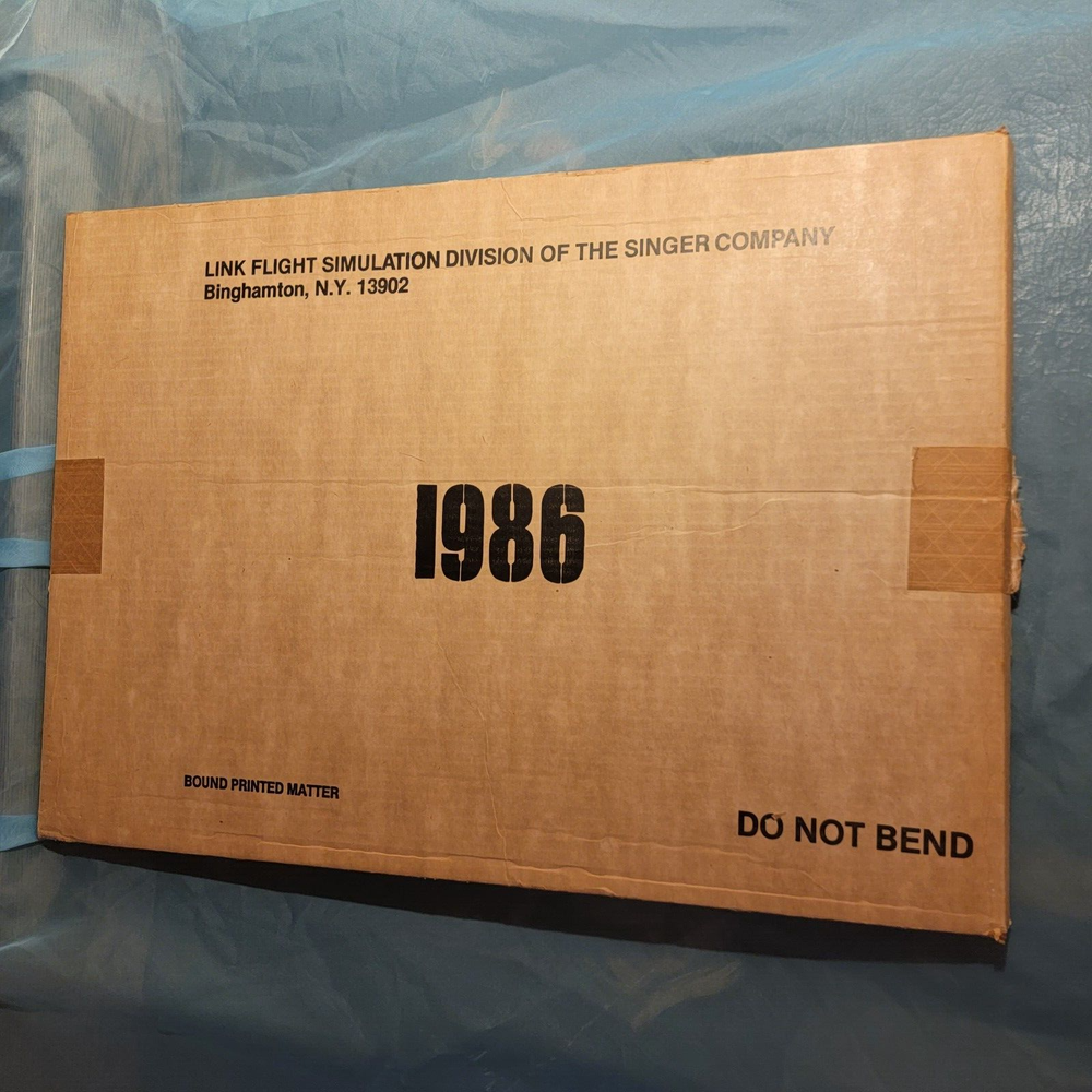 TWO (1981 & 1986) Trainer Flight Simulator by Singer Co. Annual Calendars PLUS !