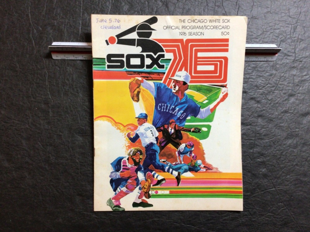 CHICAGO WHITE SOX 1976 PROGRAM ~ June/5 not scored vs. Indians ~ NICE SHAPE!!!