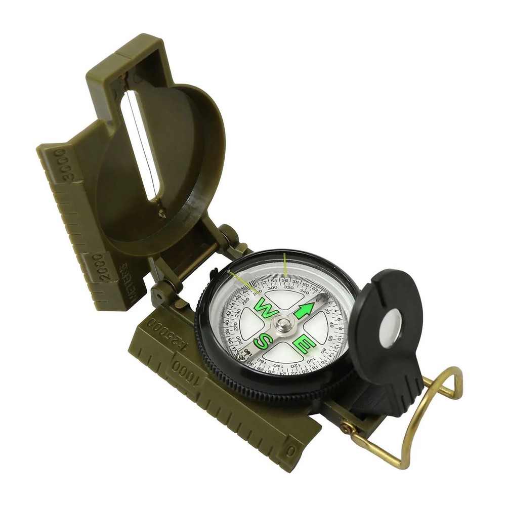 Multi-functional Portable Compass Phosphorescent Lensatic Compass for Hiking