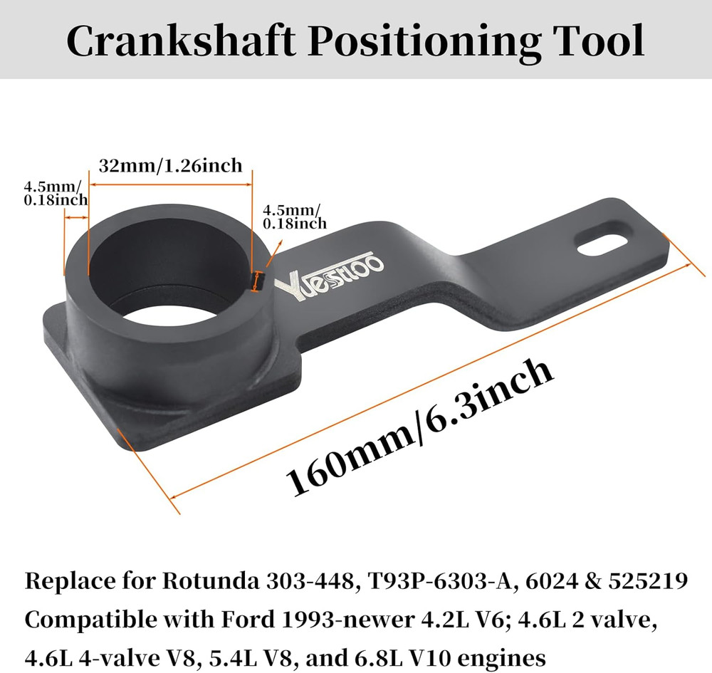3Pcs Camshaft Alignment Holding Timing Tool & Crankshaft Positioning Tool, Comp