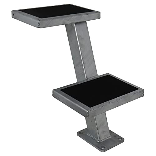 3006.6812 Galvanized Trailer Tongue Step - Silver Double