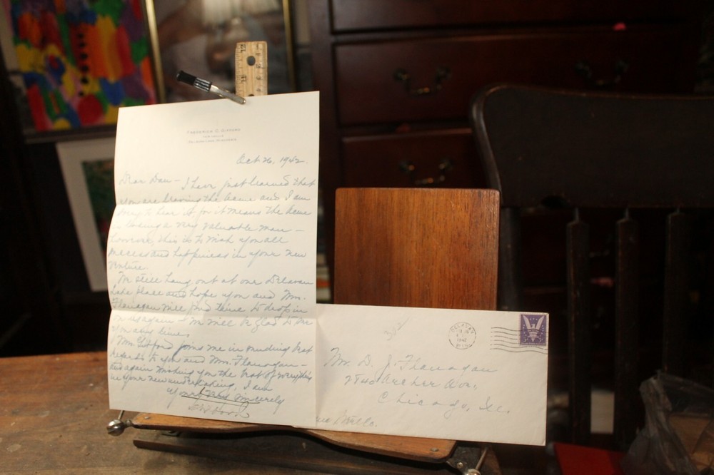 Vintage WWII 1942 Letter and Envelope Homefront