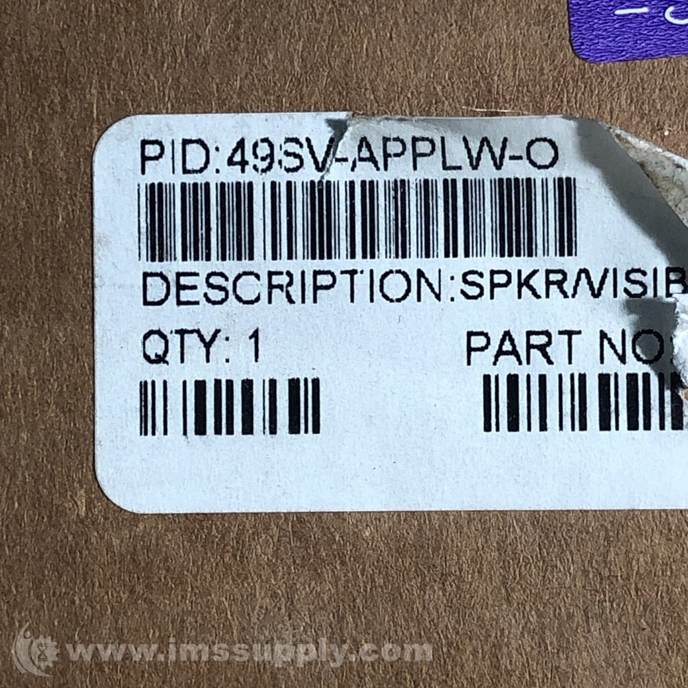 Simplex 49SV-APPLW-O FNOB