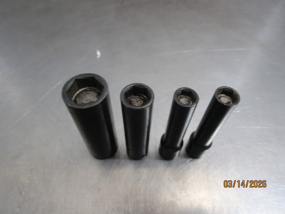 4pc Brown Tools 1/4 Dr Deep Sockets w Magnetic Tips