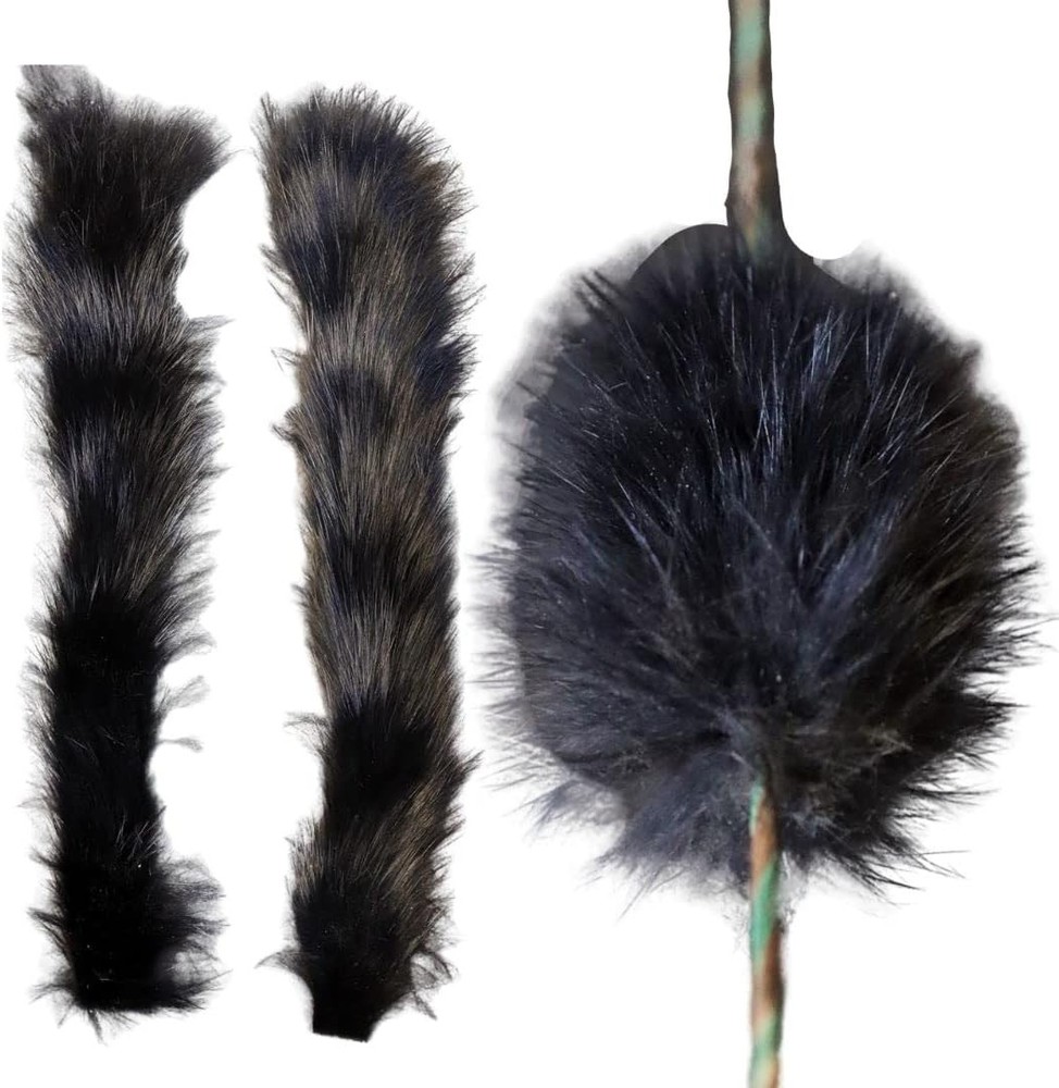 Shatterproof Archery Bow String Dampener, Rabbit Fur Silencer for...