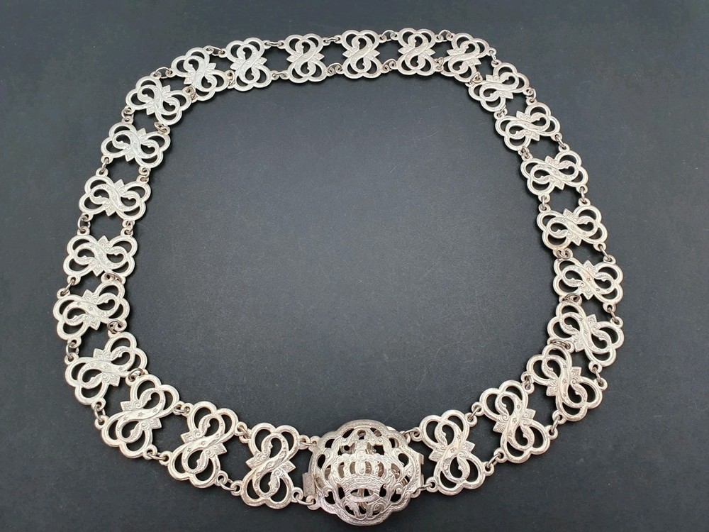 Vintage Silver Plated Belt Nurse's Belt  36"  92 cms
