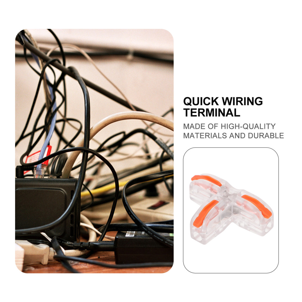 10pcs Quick Splice Wire Connectors Tinned Copper Terminals Cable Connectors