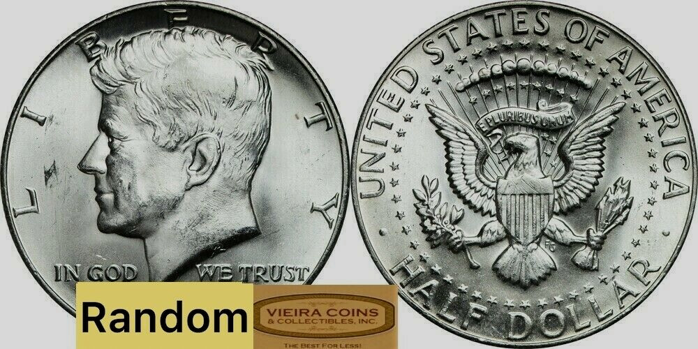 1967 Kennedy Half Dollar, 40% Silver, Average Circulated - #E39