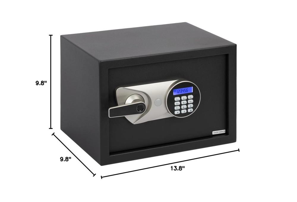 BlackSmith Home Biometric Safe 1.0 Cub - Fingerprint Recognition Box With Key...