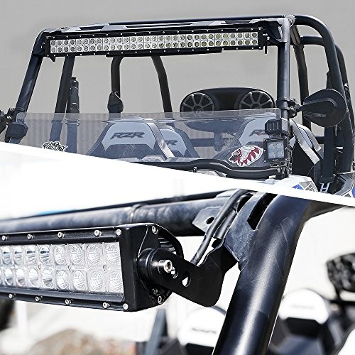 30" - 32" Upper LED Light Bar Mounting Brackets for UTV 2014 - 2021 Polaris