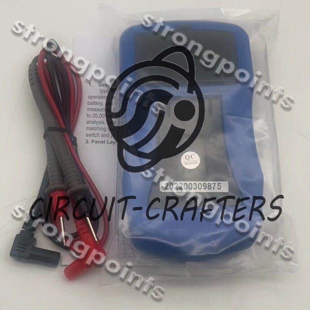 DM6013L Handheld Digital Capacitance Meter Capacitor with LCD Backlight Q9E1 Set