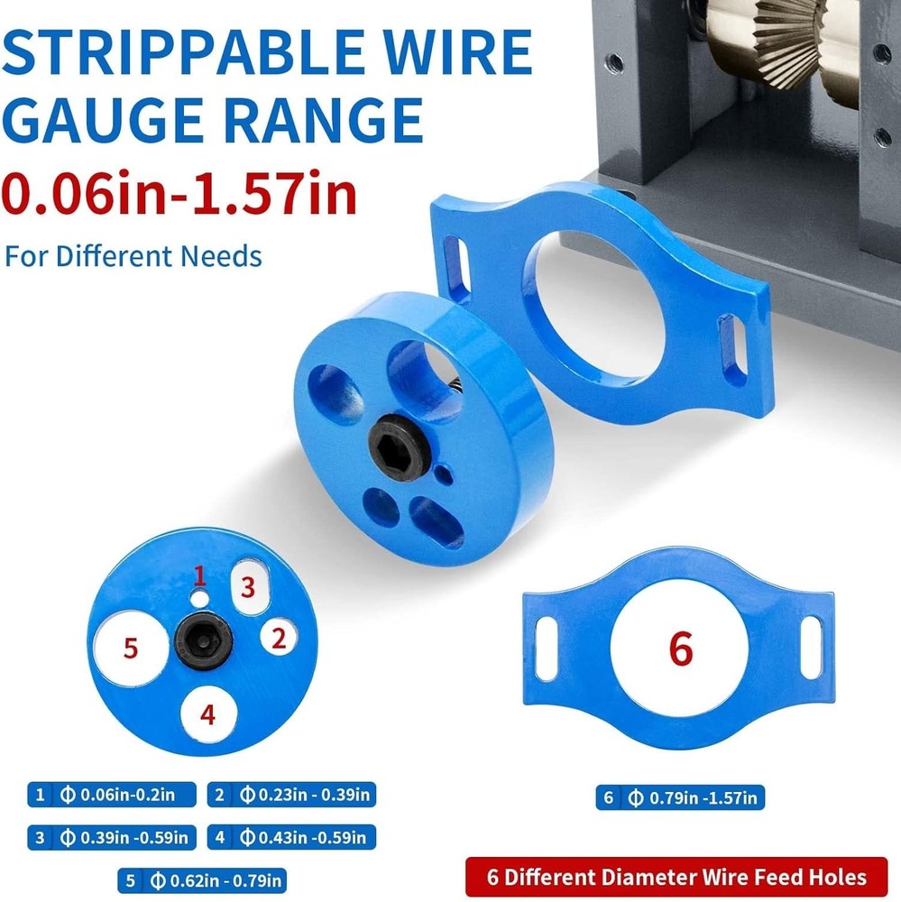 Portable Wire Stripping Machine with Gloves & Spare Blade – Dual Function
