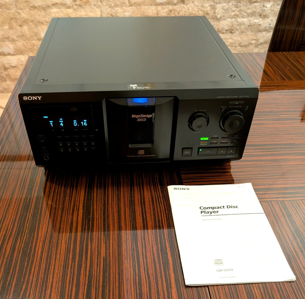 Sony CDP-CX355  Mega Storage 300 Disc CD Player No Remote TESTED WORKS