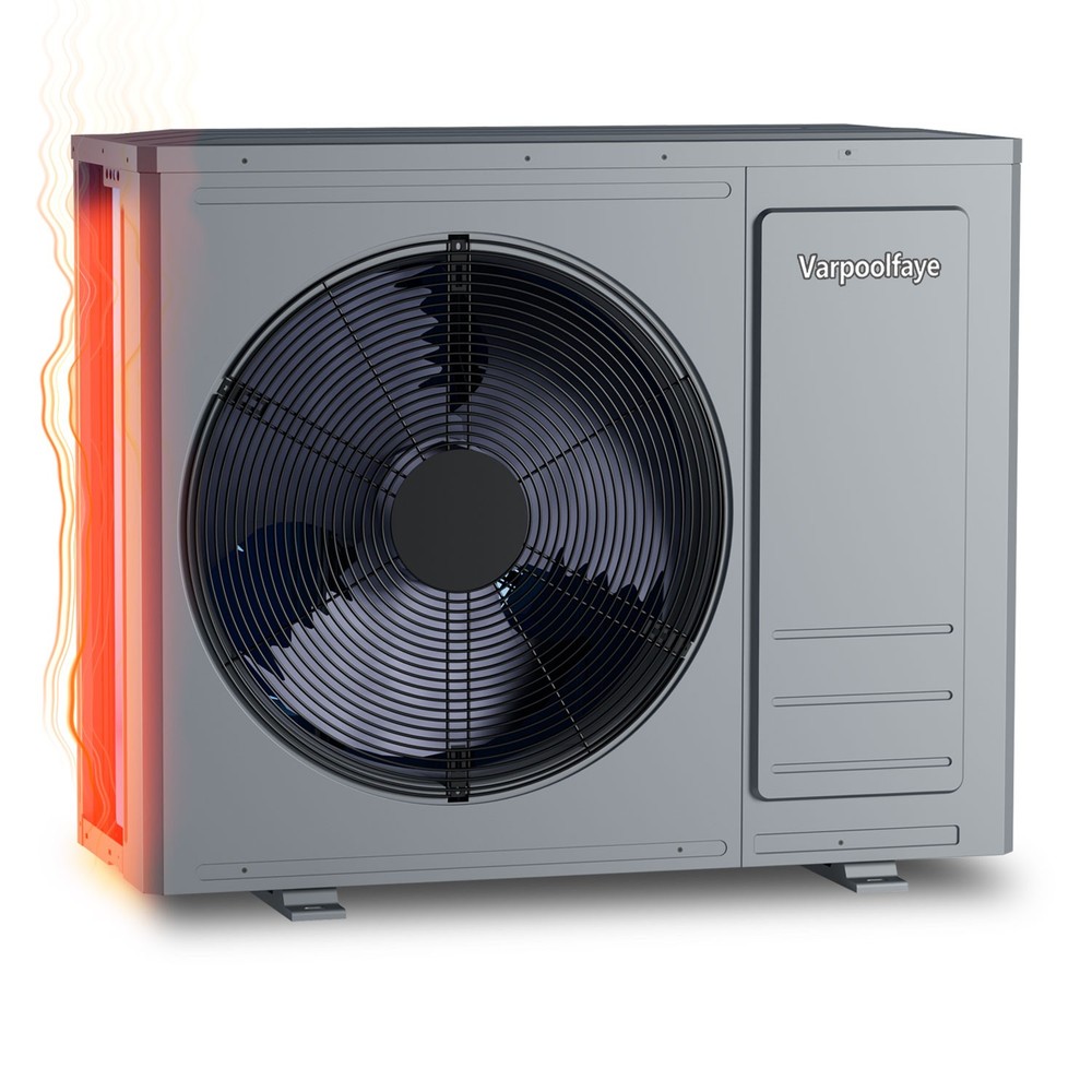 Varpoolfaye Pool Heater Pump 10000 Gallon Inground Pool Water Heater Electric