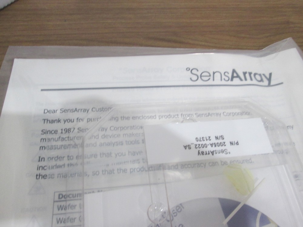 SensArray, KLA Tencor, 2005A-0022 Single Process Probe, New