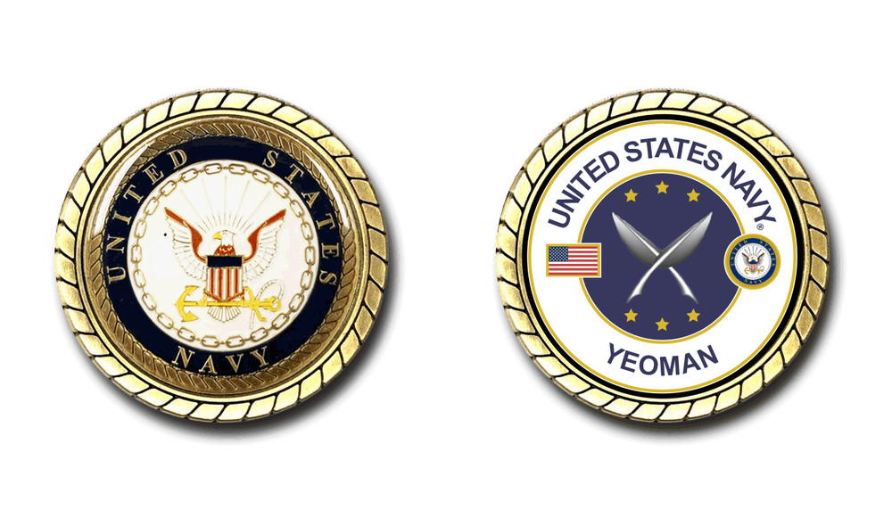 US Navy Yeoman Challenge Coin Officially Licensed