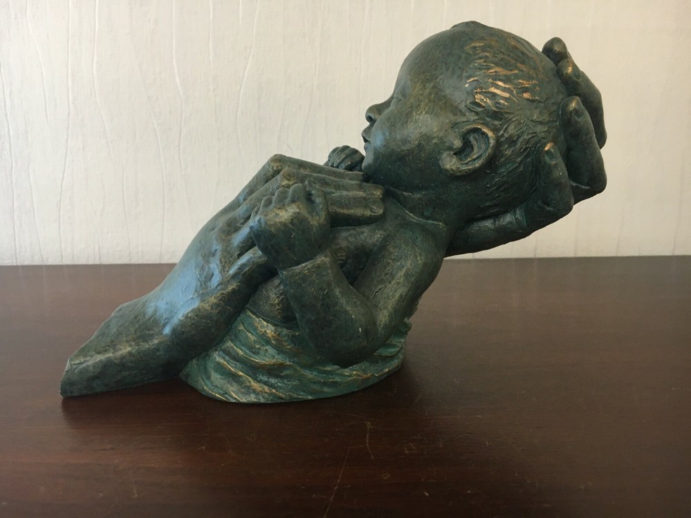 1 Bronze Statue Baby / Signed Aanglada Numbered