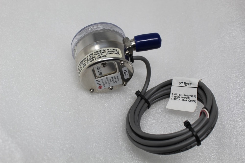 Scott IPT122 Indicating Pressure Transmitter 0-100 PSI IPT TYPE 9
